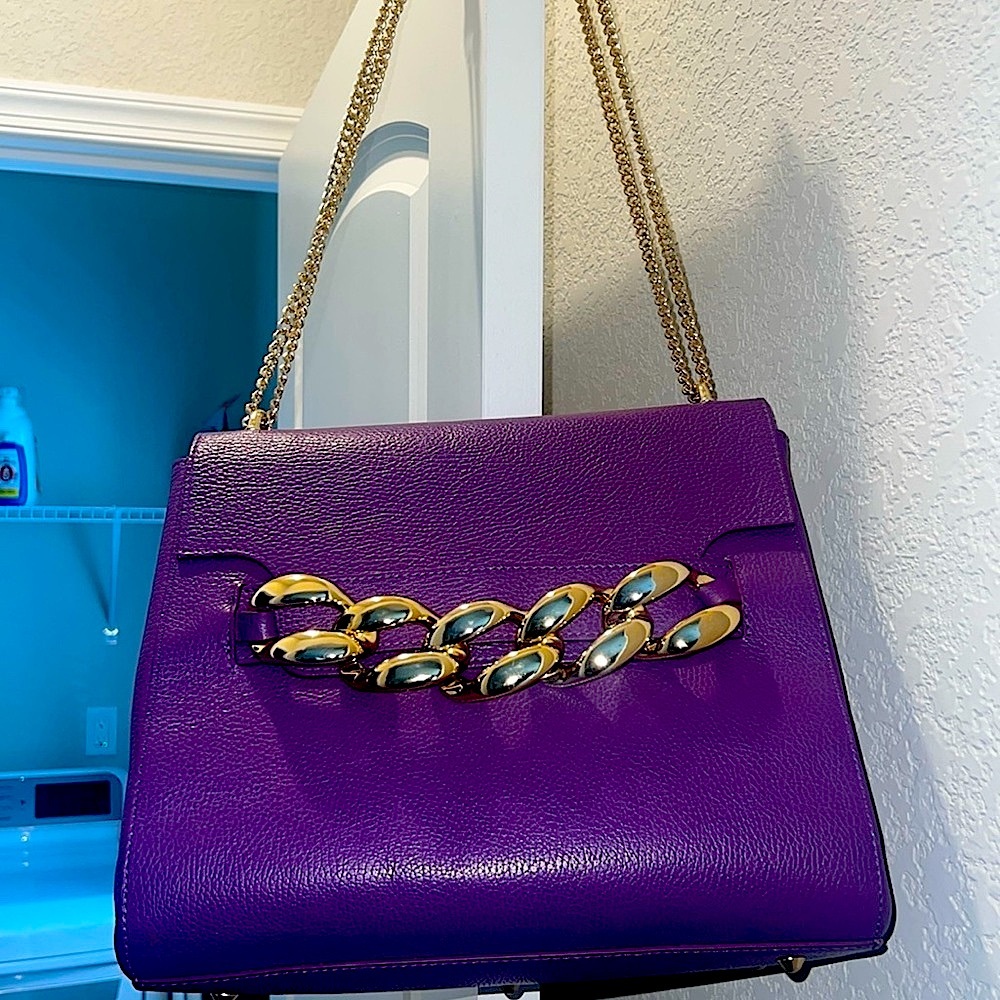 ✨Purple✨ Genuine Leather > Valentina Fiore Bag 💼 ✨